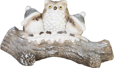 Decoration MagicHome Christmas, Owl, LED, 49.5 x 20.5 x 27.5 cm