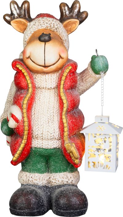 Dekoráció MagicHome Karácsony, Rénszarvas, LED, 22 x 17 x 43 cm