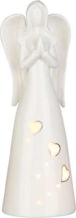 Dekorácia MagicHome Vianoce, Anjel, LED, 9,3x9x26 cm