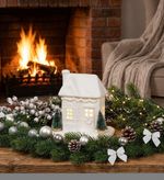 Decoration MagicHome Christmas, House, LED, 9x15x17 cm
