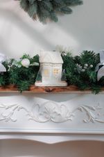 Decoration MagicHome Christmas, House, 15 x 9 x 17 cm