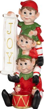 Decoration MagicHome Christmas, Christmas Elves, LED, 12.5x13.3x30.5 cm