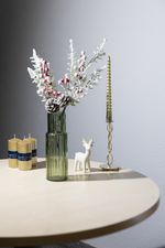 Candle Holder MagicHome Christmas, 8.2x8.2x21.6 cm