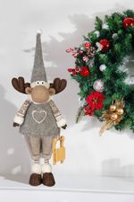 Decoration MagicHome Christmas, Reindeer, boy, 13x21x53 cm