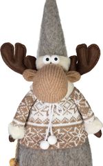 Decoration MagicHome Christmas, Reindeer, girl, 13x21x53 cm