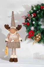 Decoration MagicHome Christmas, Reindeer, girl, 13x21x53 cm