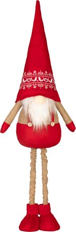 Decoration MagicHome Vianoce, Gnome, with extendable legs, 21 x 13 x 90 cm