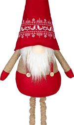 Decoration MagicHome Vianoce, Gnome, with extendable legs, 21 x 13 x 90 cm