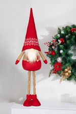 Decoration MagicHome Vianoce, Gnome, with extendable legs, 21 x 13 x 90 cm