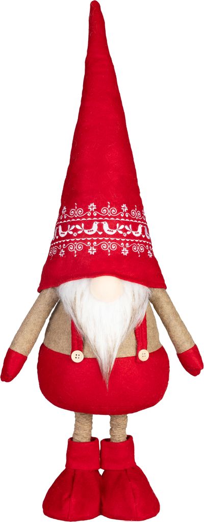 Decoration MagicHome Vianoce, Gnome, with extendable legs, 21 x 13 x 90 cm