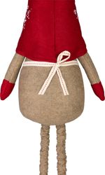 Decoration MagicHome Christmas, Gnome, Girl with extendable legs, 13x21x90 cm