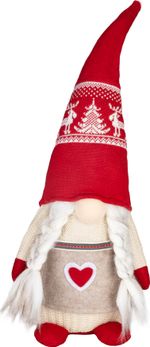 Decoration MagicHome Christmas, Gnome, Girl, 15x17x45 cm