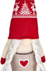 Decoration MagicHome Christmas, Dwarf, Girl, 17 x 15 x 45 cm
