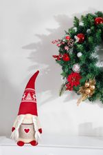 Decoration MagicHome Christmas, Dwarf, Girl, 17 x 15 x 45 cm