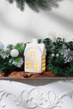 Decoration MagicHome Vianoce, house, 8.7 x 7.3 x 15.3 cm