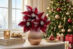 Christmas Flower MagicHome, poinsettia, burgundy red