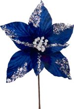 Christmas Flower MagicHome, poinsettia, dark blue