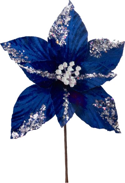 Christmas Flower MagicHome, poinsettia, dark blue