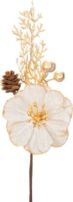 Christmas Flower MagicHome, poppy, with pine cone, cream