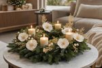 Christmas Flower MagicHome, poppy, with pine cone, cream