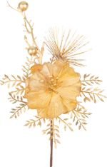 Christmas Branch MagicHome, with poppy, gold