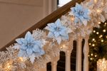 Christmas Flower MagicHome, poinsettia, blue