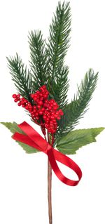 Christmas Branch MagicHome, with berries, 30 cm