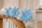 Christmas Flower MagicHome, poinsettia, blue