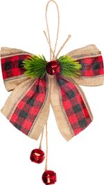 Christmas Decoration MagicHome, bow, with branch