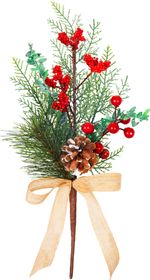 Sprig MagicHome Christmas, with pinecone, with berries