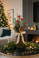 Sprig MagicHome Christmas, with pinecone, with berries