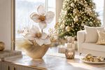 Flower MagicHome Christmas, magnolia, champagne
