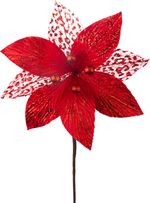 Flower MagicHome Christmas, poinsettia, with berries, red