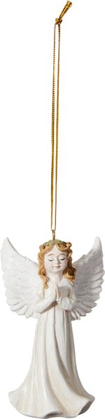 Dekorácia Anjel, 10 cm, mix 4 dizajnov, 65x40x100 mm, 80g, sellbox 24ks