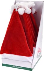 Hat, Santa Claus, 45 cm, sellbox 24 pcs