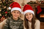 Hat, Santa Claus, 45 cm, sellbox 24 pcs