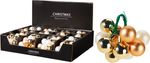 Decoration, Christmas balls, champagne, 2.5 cm, sellbox 16 pcs