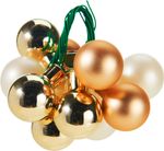 Decoration, Christmas balls, champagne, 2.5 cm, sellbox 16 pcs