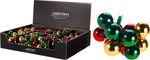 Decoration, Christmas balls, mix of colours, 2.5 cm, sellbox 16 pcs