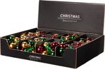 Decoration, Christmas balls, mix of colours, 2.5 cm, sellbox 16 pcs