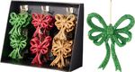 Decoration, Bow, mix of colours, 13 cm, sellbox 36pcs