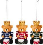 Decoration, Teddy Bear, 7 cm, mix of designs, sellbox 12pcs