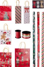 Baliaci papier a tašky, vianočný set