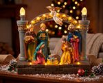 Decoration MagicHome Christmas, Church, 19xLED, 3xAA, 32x10.5x29 cm