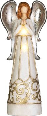 Decoration MagicHome Christmas, Angel, 2xLED warm white, 3xAA, 27.5x19x67cm