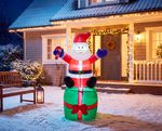 Decoration MagicHome Christmas, Santa, 3xLED white, IP44, 100x84x180 cm