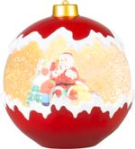 Decoration MagicHome Christmas, Snow Globe, 2xLED warm white, 3xAA, 15x15x16.5 cm