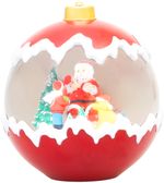 Decoration MagicHome Christmas, Snow Globe, 2xLED warm white, 3xAA, 15x15x16.5 cm