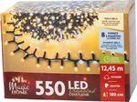 Fényfüzér MagicHome Karácsony, folyamatos világítás, 550xLED meleg/hideg fehér, IP44, 12,45 m