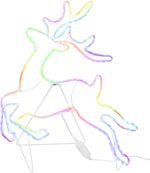 Decoration MagicHome Christmas, Deer, 192xLED RGB, IP44, 50x64.5 cm